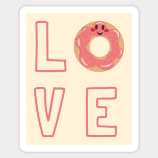 Love donut Sticker